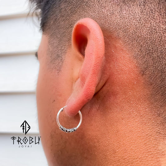 Aros Argollas Baalee Plata