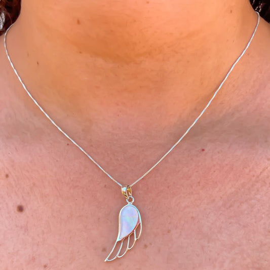 Collar Grace Plata | Piedra Nácar