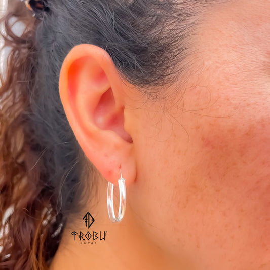 Aros Argolla Fly Plata