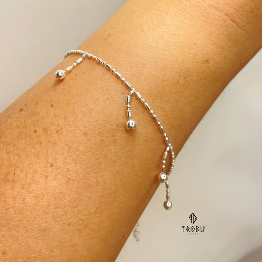 Pulsera Kascabel Plata