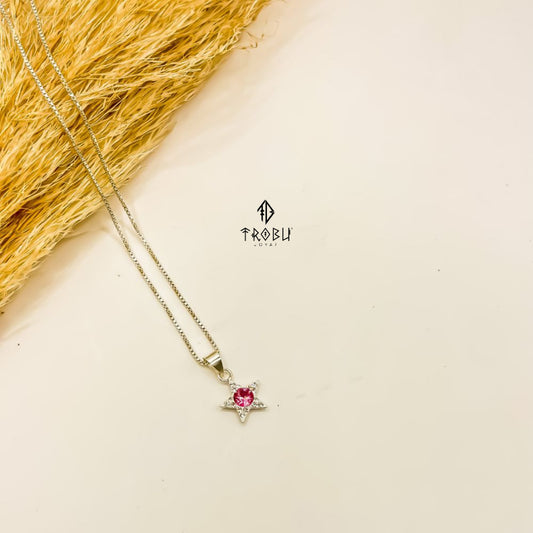 Collar Stella Lusor Rose Plata