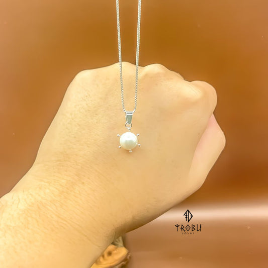 Collar Pearl Plata