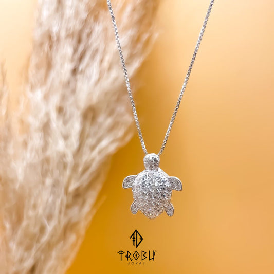 Collar Tortuga Honu Circones Plata