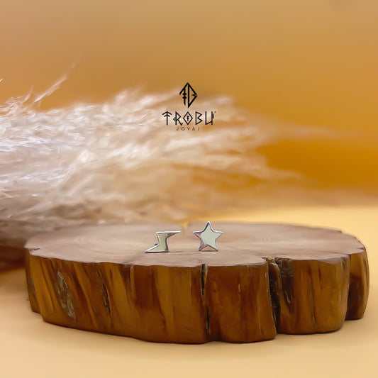 Aros Desigual Rayo y Estrella Plata