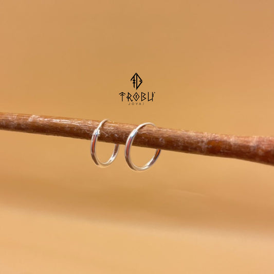 Aros Argolla Chic Plata