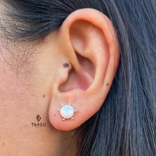 Aros Perla Bella Plata