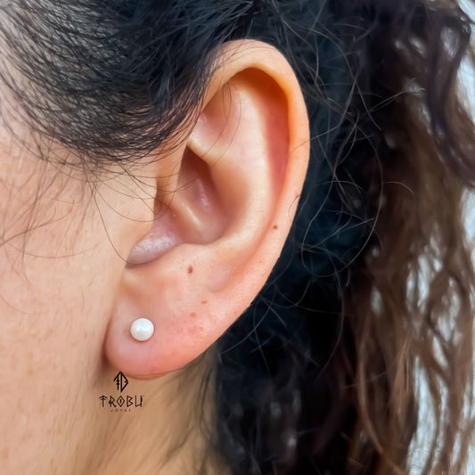 Aros Pearl Mini Plata