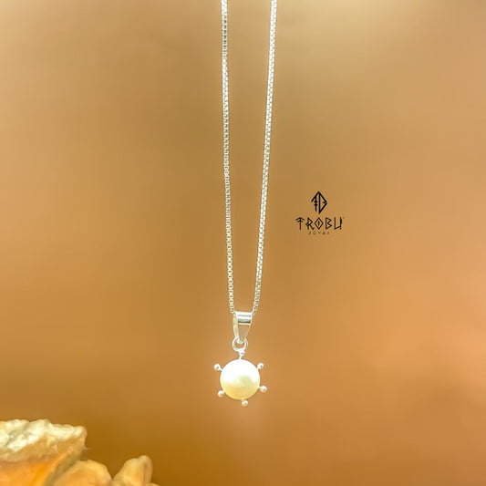 Collar Pearl Plata