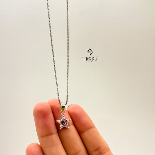 Collar Stella Lusor Rose Plata