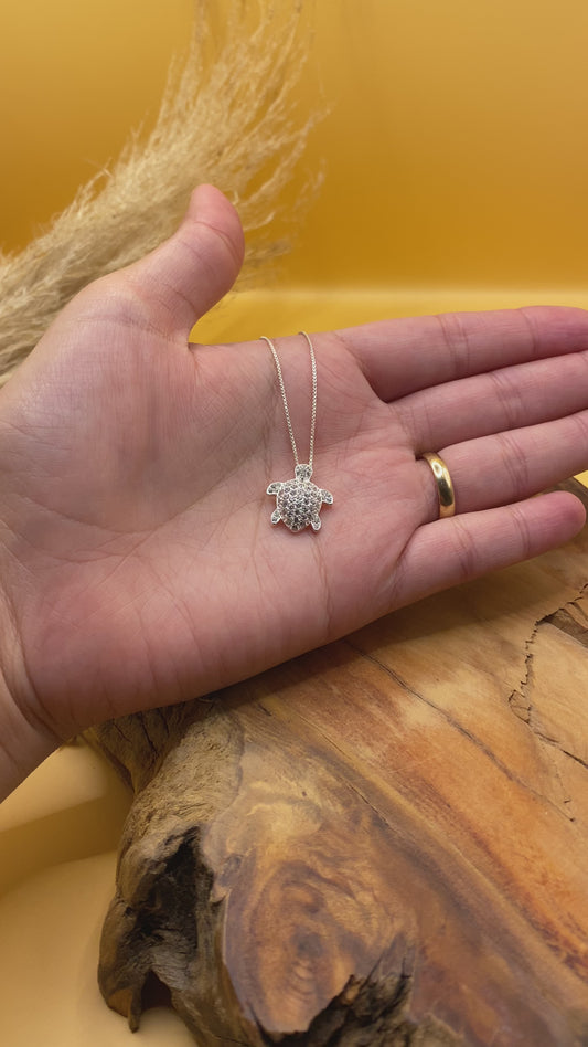 Collar Tortuga Honu Circones Plata